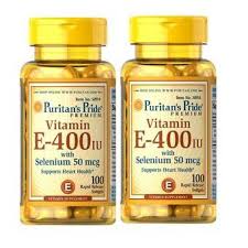 Vitamin E 400IU With Selenium 50 mcg - Chống Lão Hóa, Làm Đẹp Da